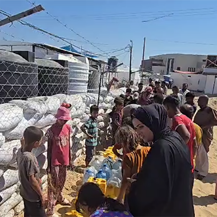 Safe drinking water is now being provided at the Kuwaiti Field Hospital in Khan Younis, Gaza