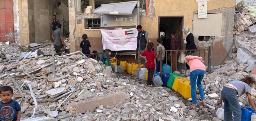 RVF Providing Safe Drinking Water to Displaced Families Throughout Gaza